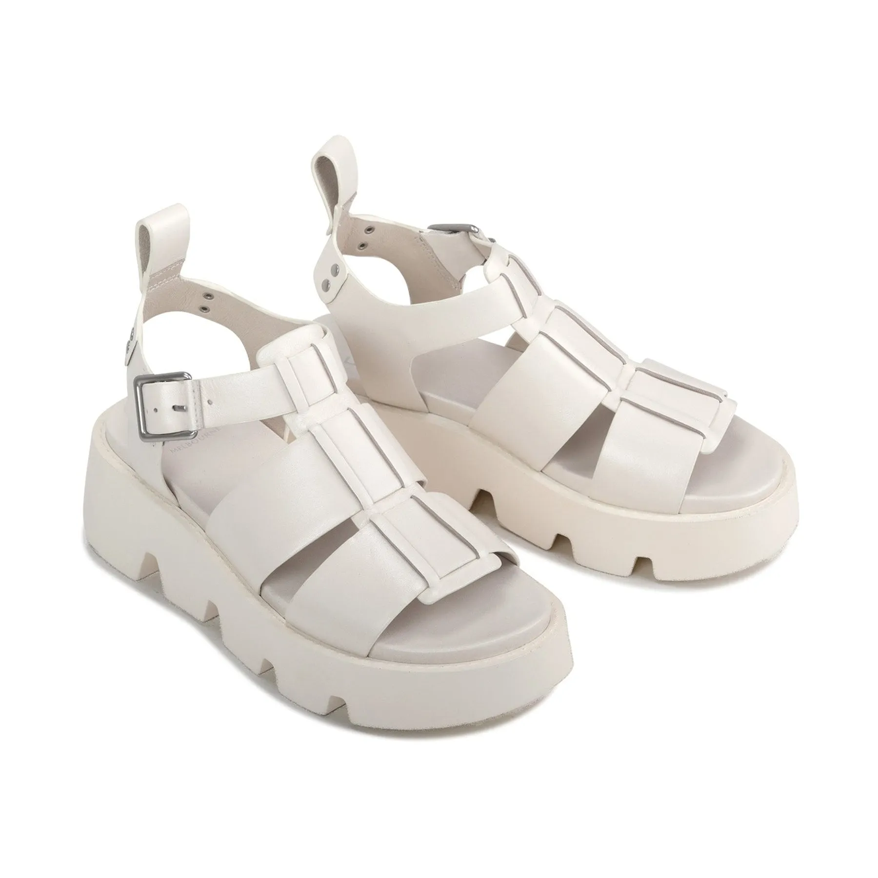 SANDALES PLATEFORME EN CUIR KAILAN