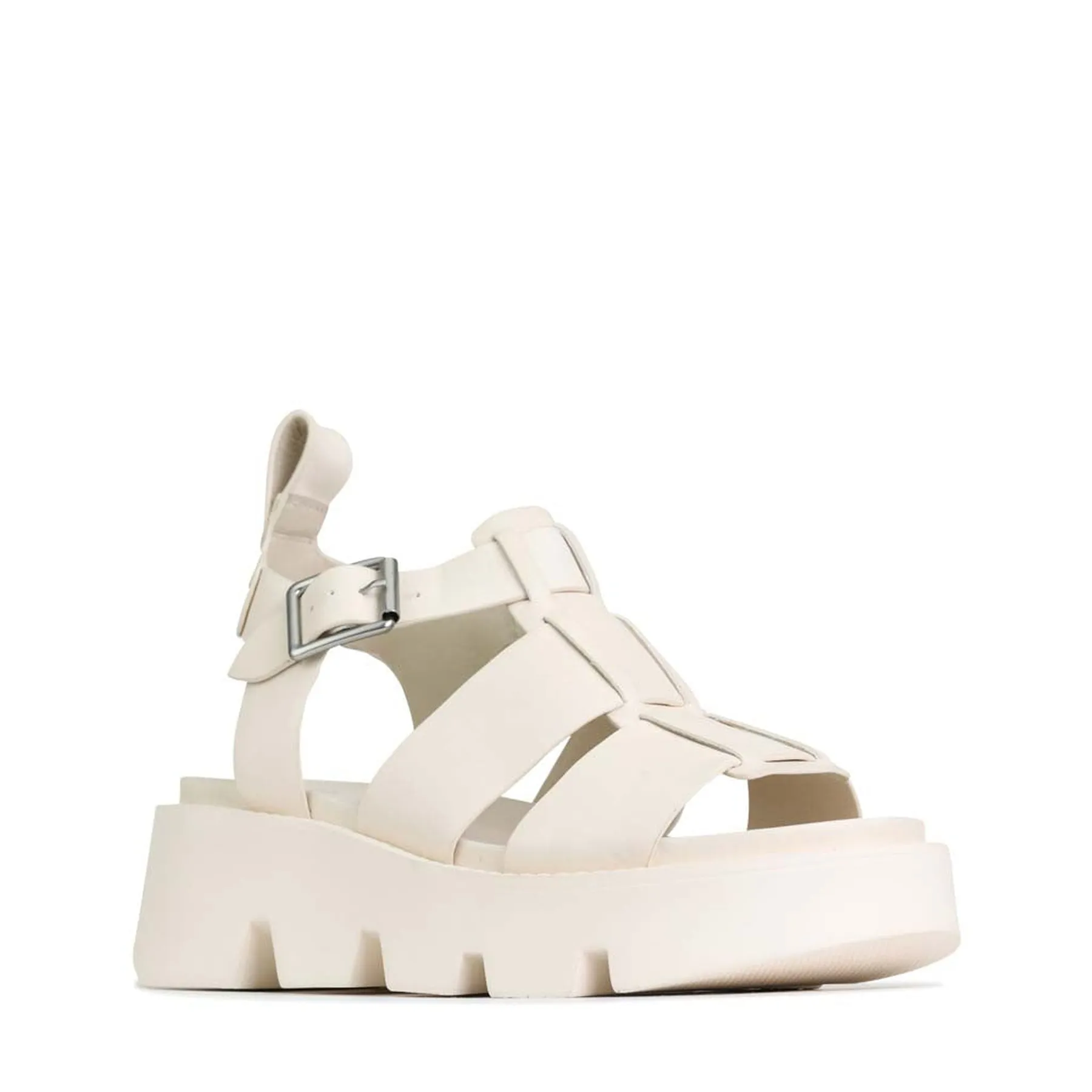 SANDALES PLATEFORME EN CUIR KAILAN