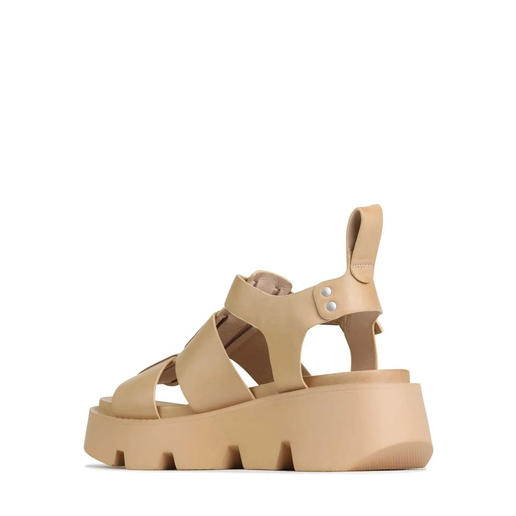 SANDALES PLATEFORME EN CUIR KAILAN