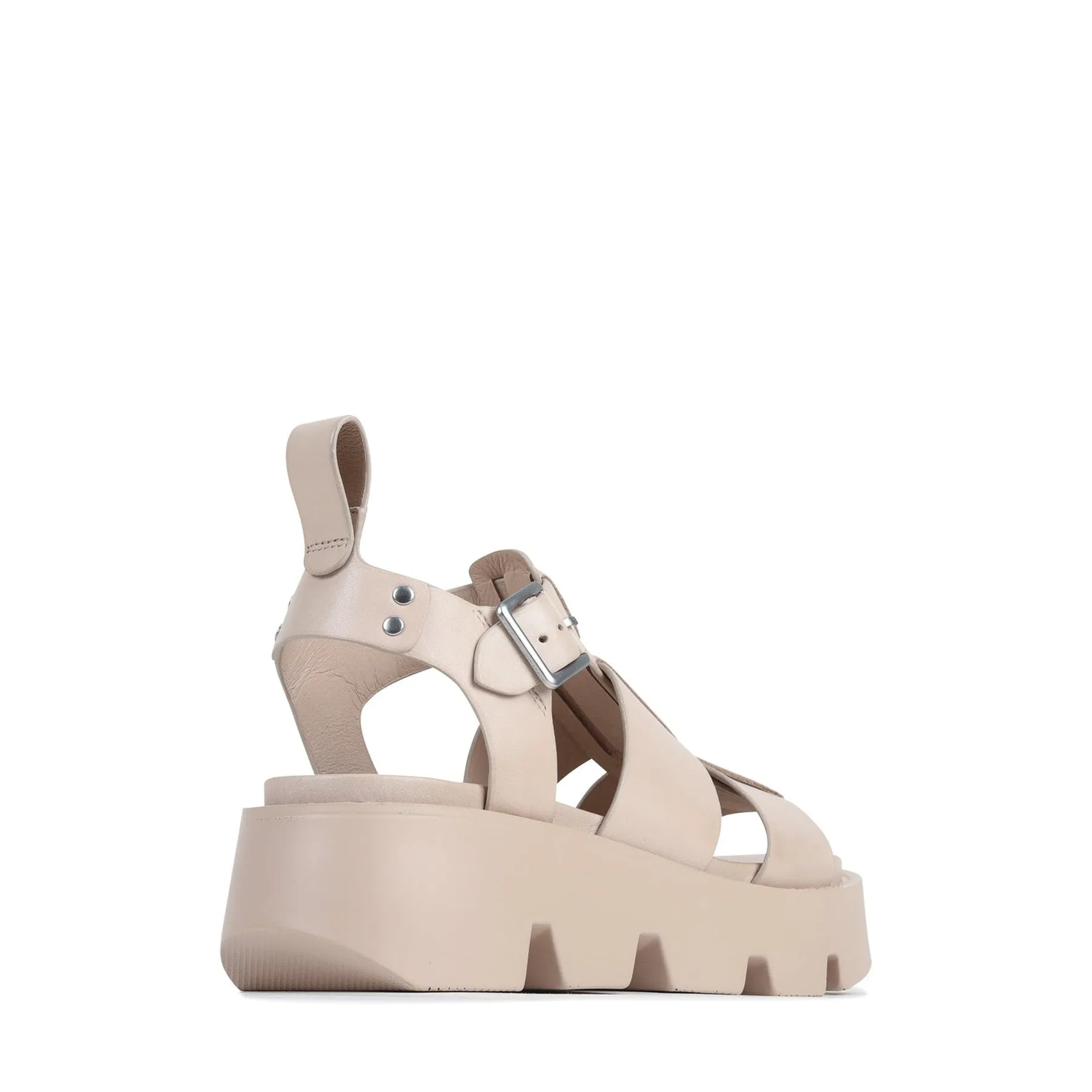 SANDALES PLATEFORME EN CUIR KAILAN