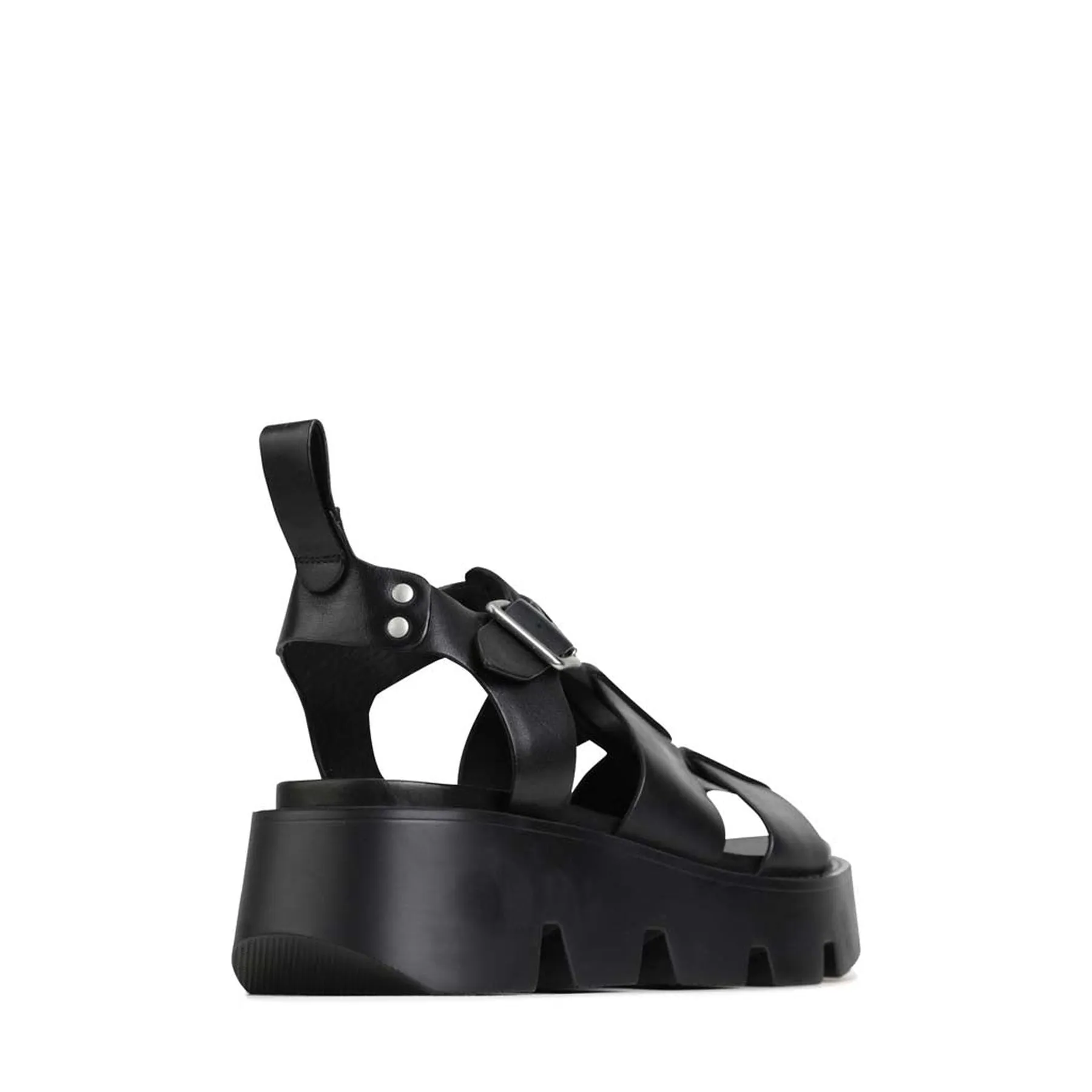 SANDALES PLATEFORME EN CUIR KAILAN