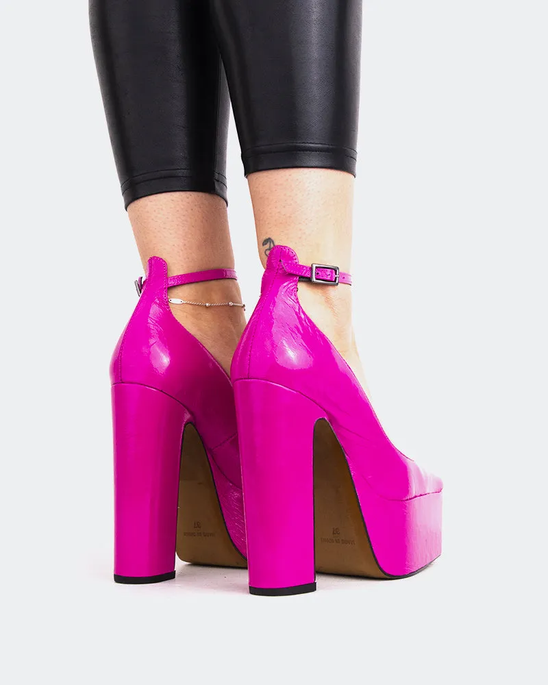 Cuir Fuchsia Lacey