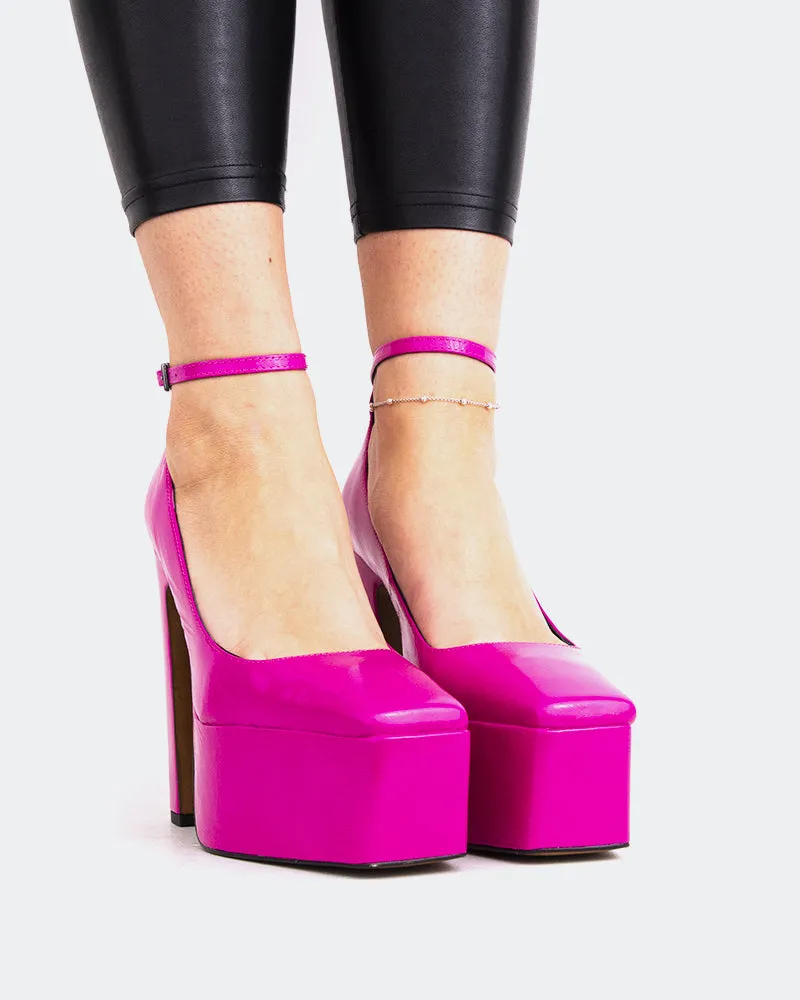 Cuir Fuchsia Lacey