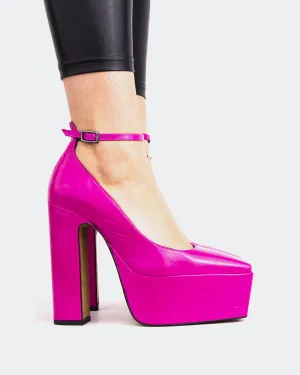 Cuir Fuchsia Lacey