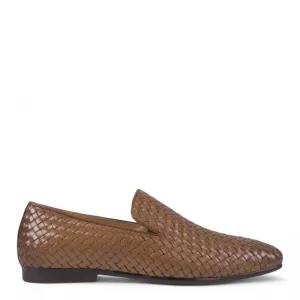 Mocassin Lisbon Tan Tressé