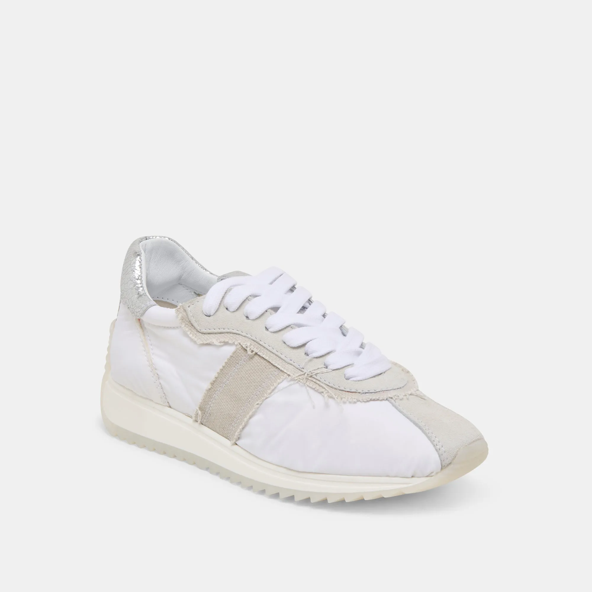 BASKETS MARIO BLANC MULTICOLORE EN CUIR