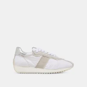 BASKETS MARIO BLANC MULTICOLORE EN CUIR