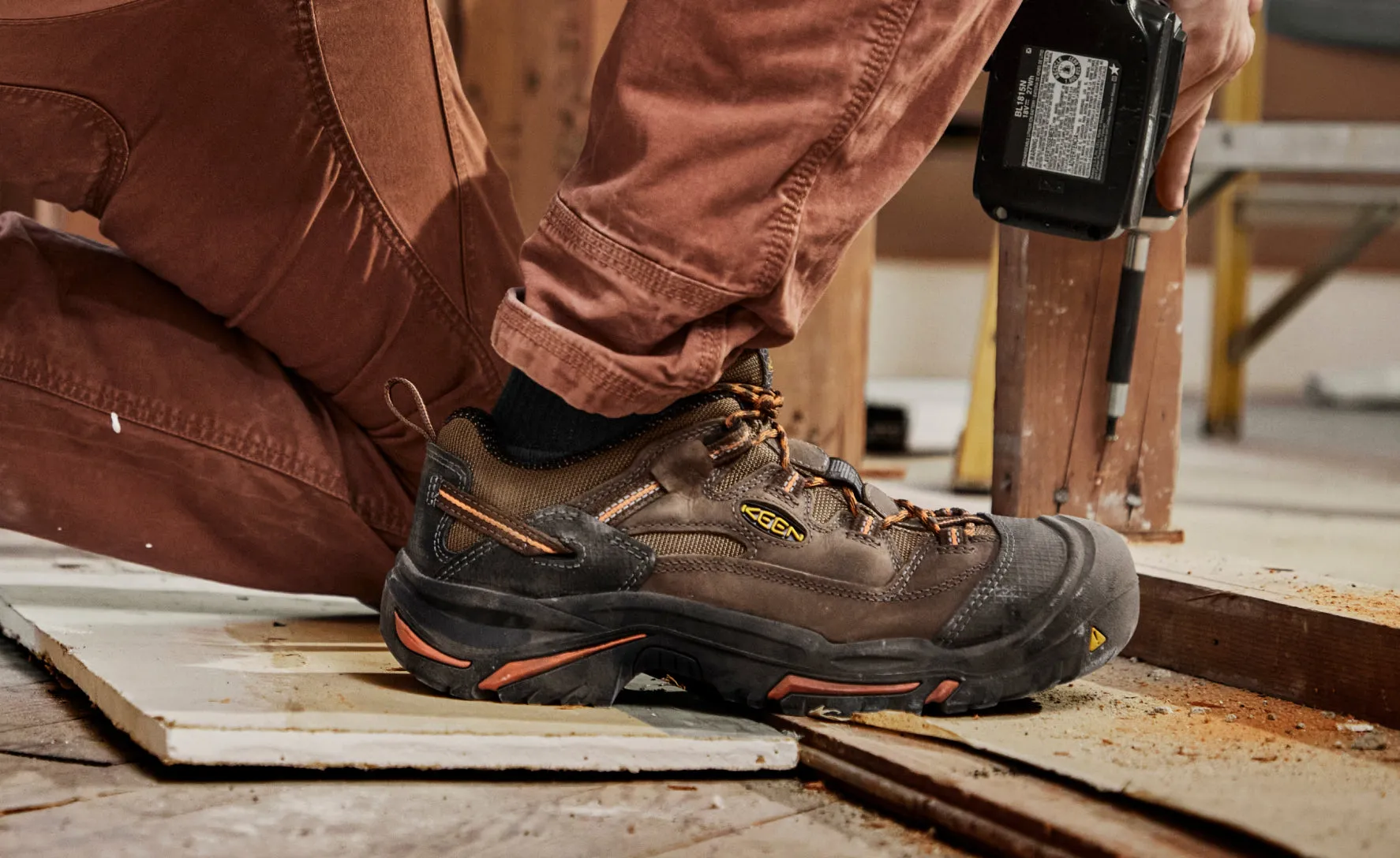 Braddock Low Homme (Bout souple) | Cascade/Orange Ocre