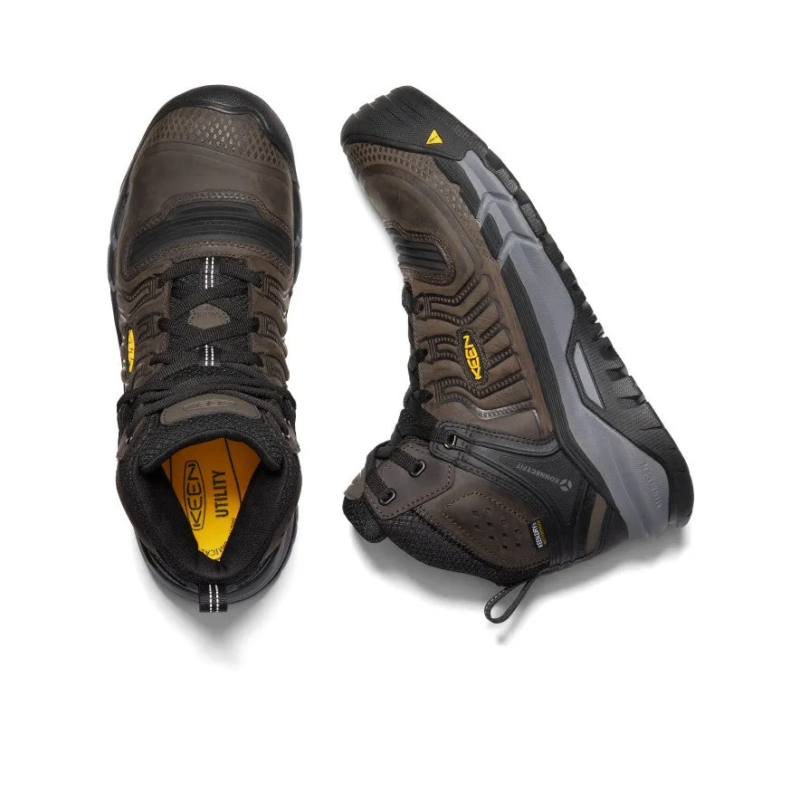 Bottes mi-montantes imperméables Kansas City  pour homme (bout en carbone) | Café/Noir