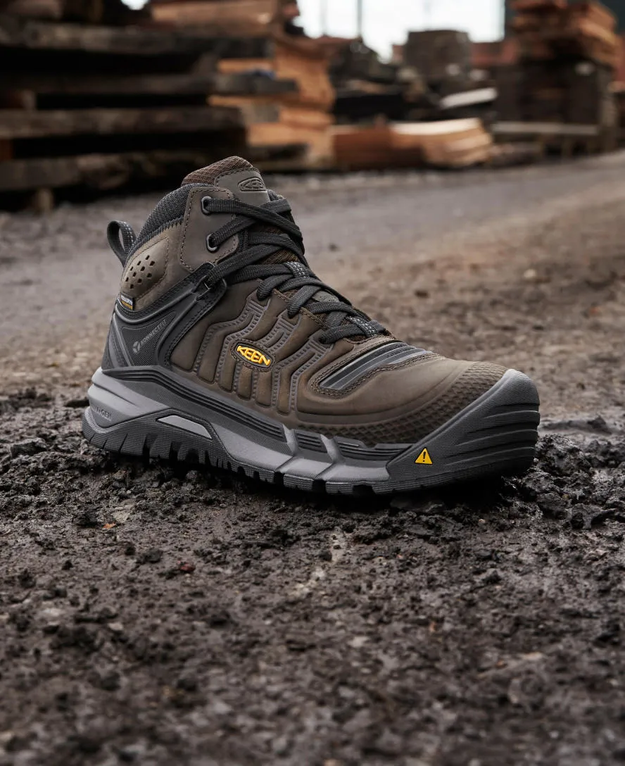 Bottes mi-montantes imperméables Kansas City  pour homme (bout en carbone) | Café/Noir