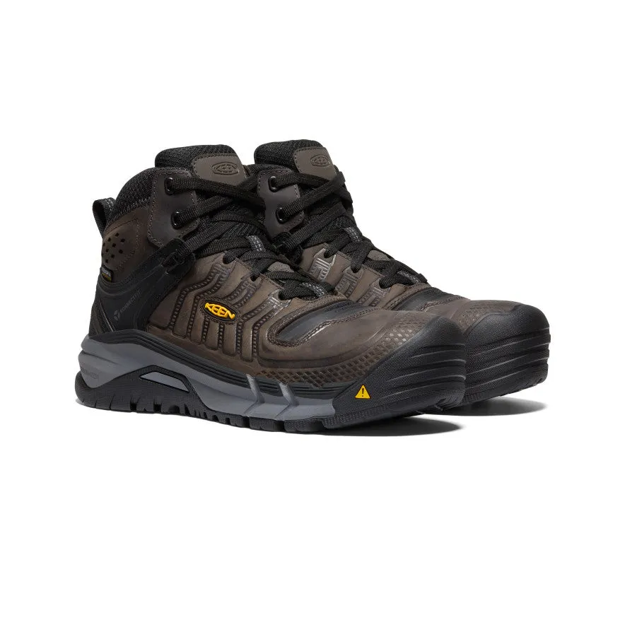 Bottes mi-montantes imperméables Kansas City  pour homme (bout en carbone) | Café/Noir