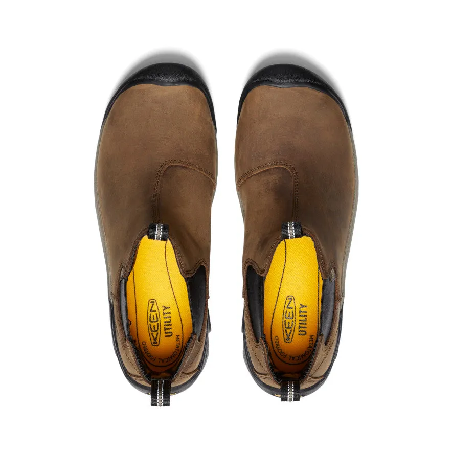 Bottes Chelsea Lansing pour Hommes (Embout d'Acier) | Terre Foncée/Noir