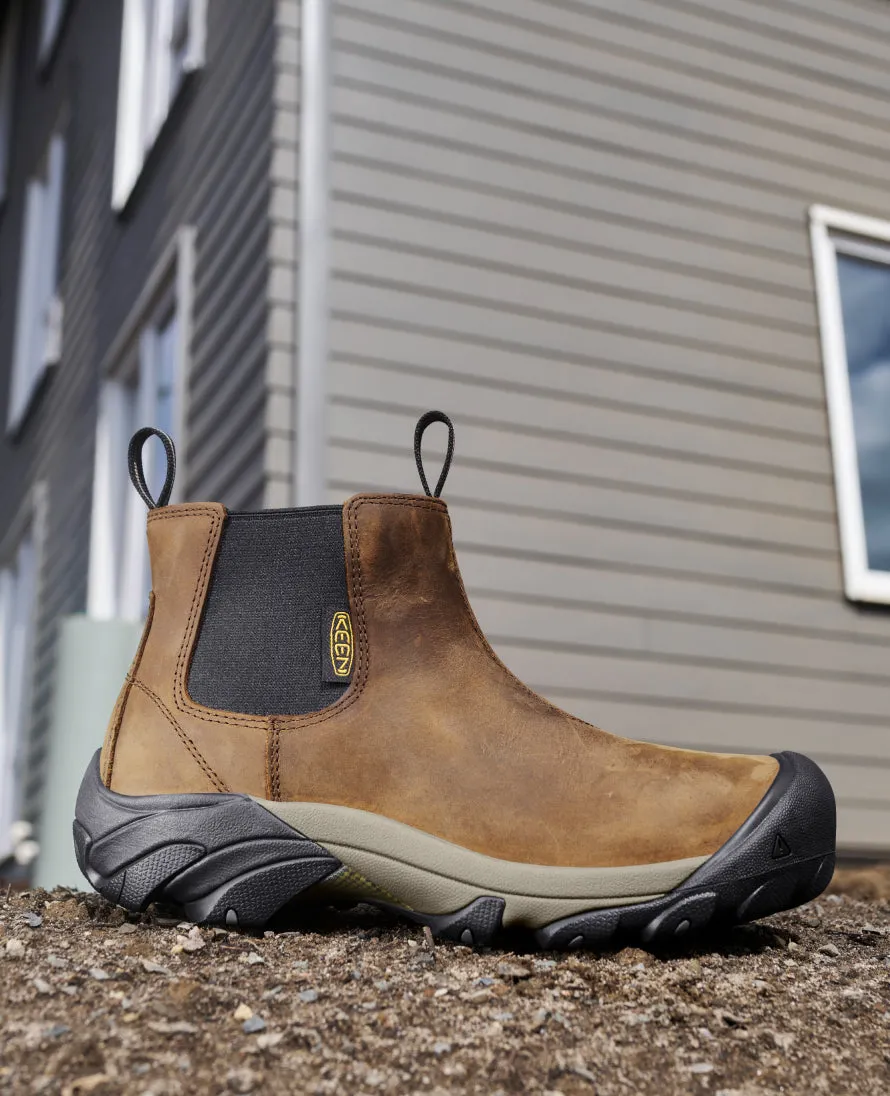 Bottes Chelsea Lansing pour Hommes (Embout d'Acier) | Terre Foncée/Noir