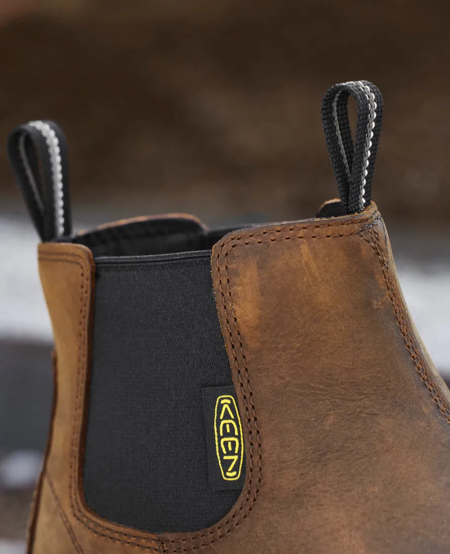 Bottes Chelsea Lansing pour Hommes (Embout d'Acier) | Terre Foncée/Noir