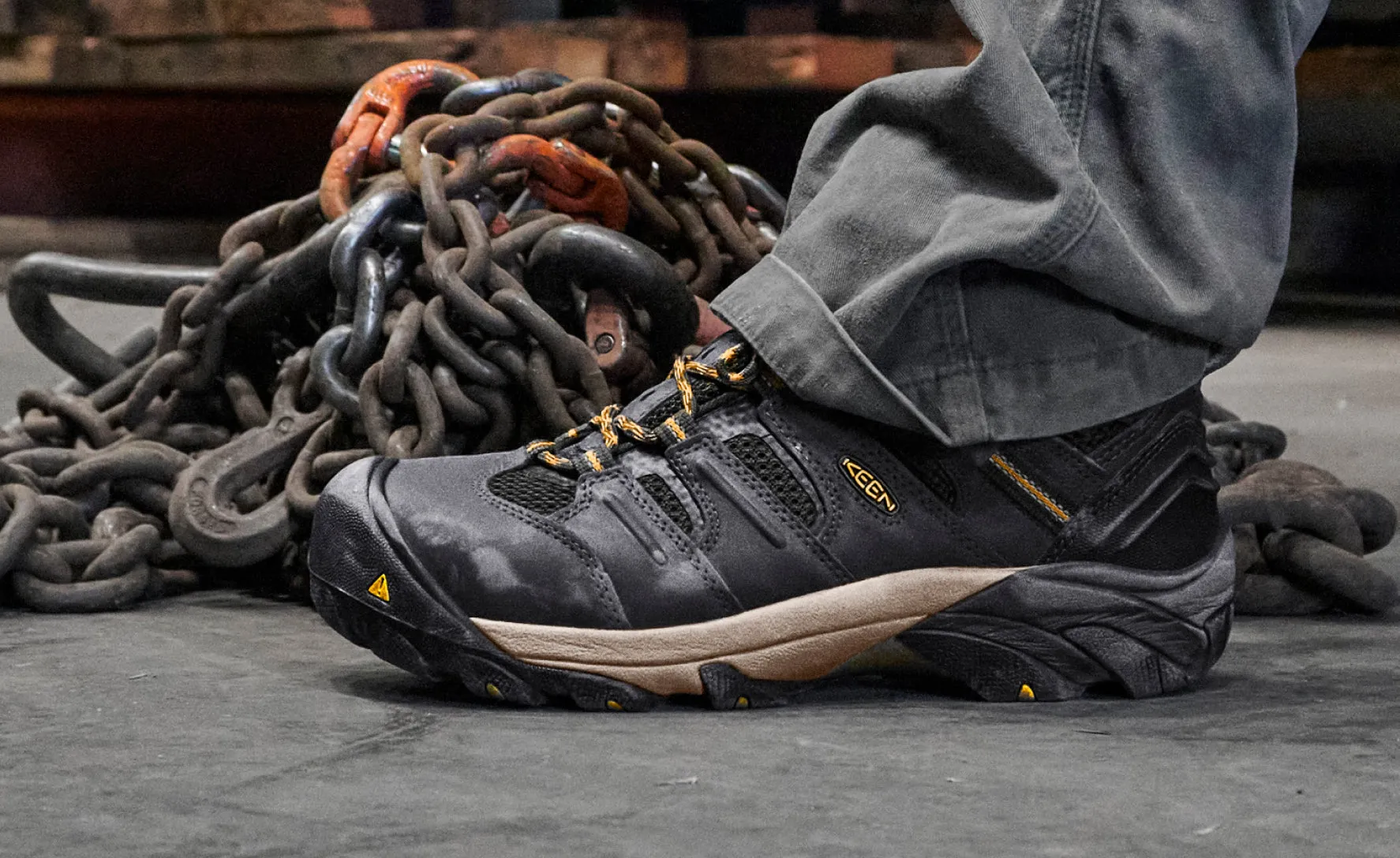 Lansing Mid Imperméable pour Hommes (Bout en Acier) | Cascade Marron/Bringé