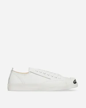 Baskets en cuir blanc avec logo sur l'orteil pour homme