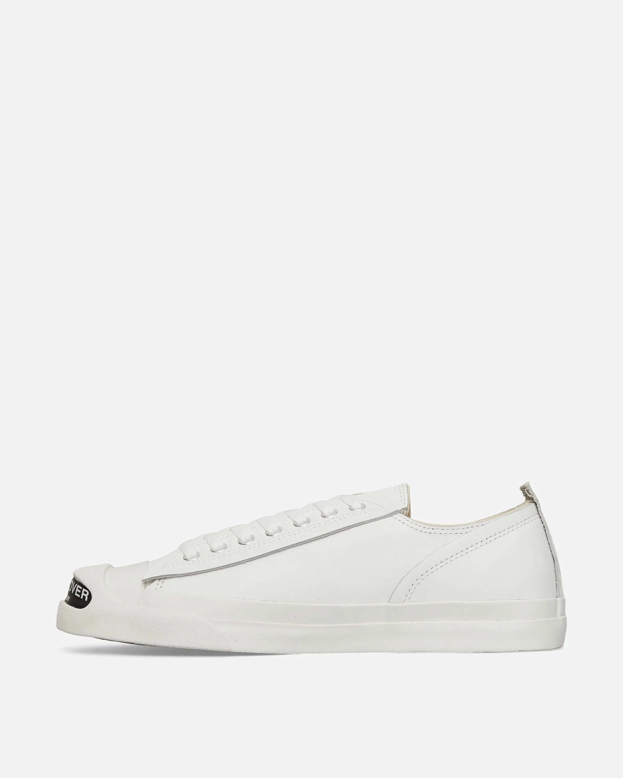 Baskets en cuir blanc avec logo sur l'orteil pour homme