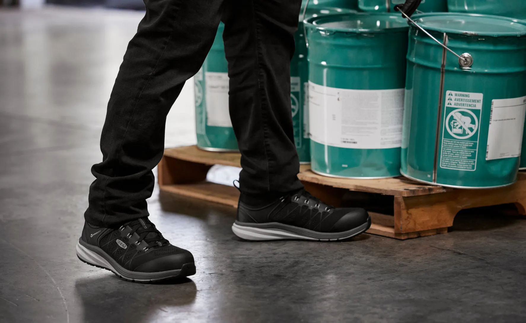 Vista Energy pour Hommes (Bout en Carbone) | Vapeur/Noir