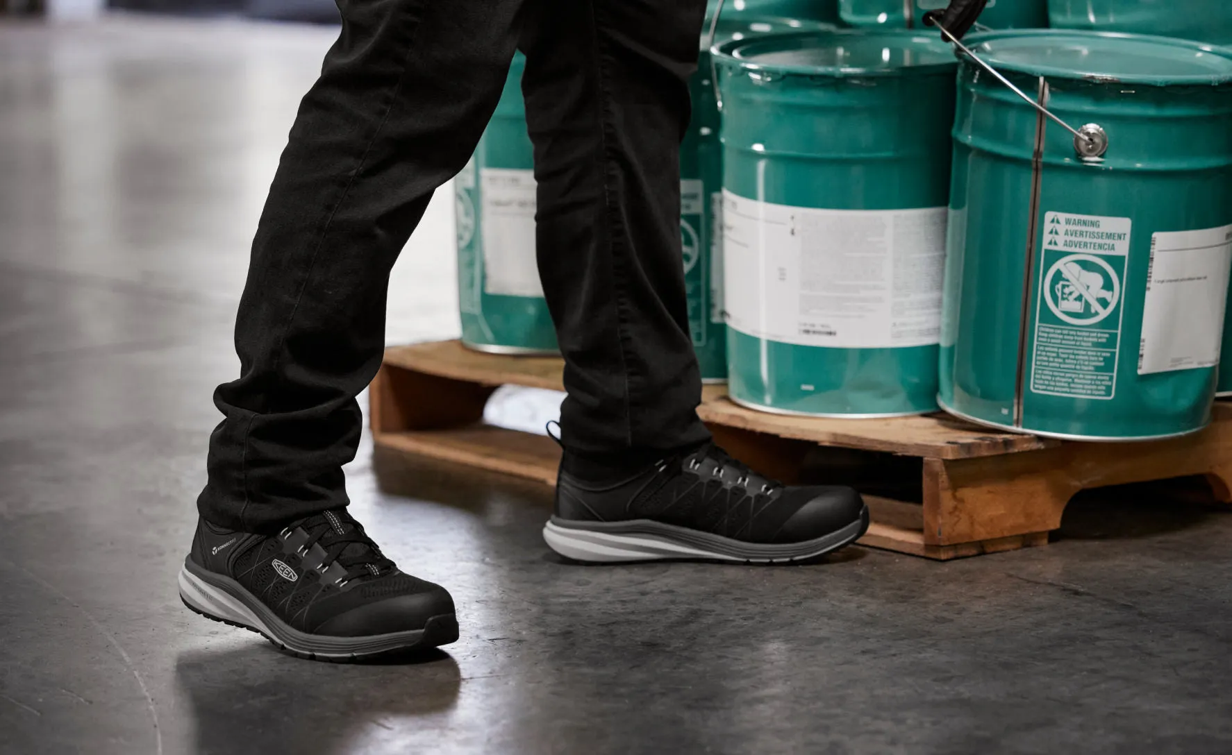 Vista Energy ESD pour Hommes (Bout en Carbone) | Vapeur/Noir