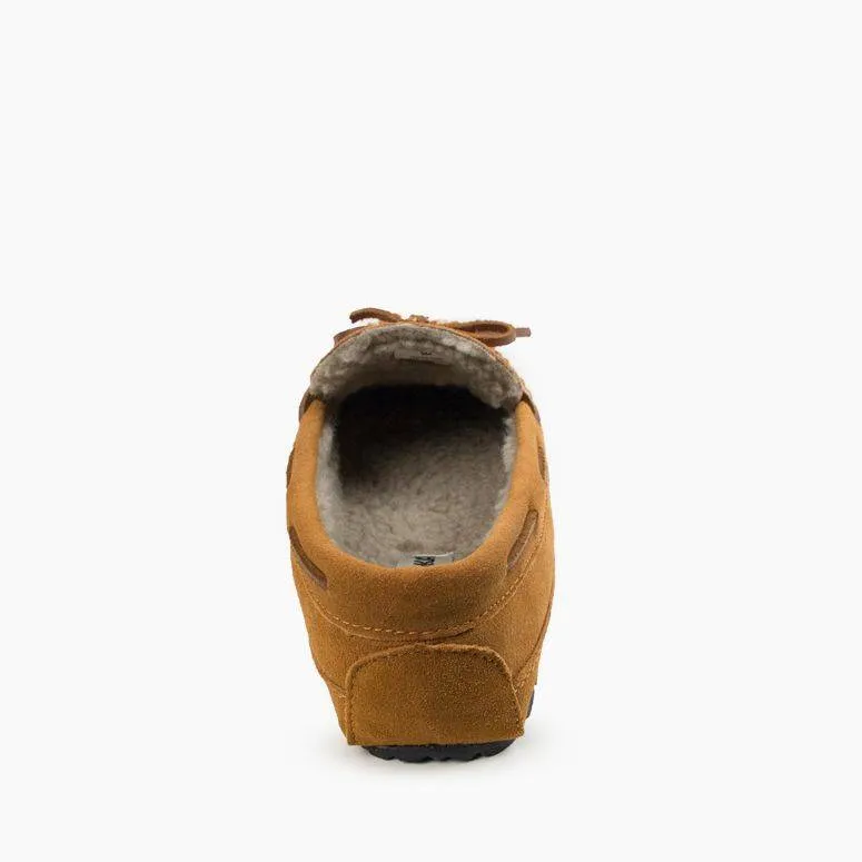 Minnetonka Pantoufle pour Homme 4154 Casey en Daim Beige