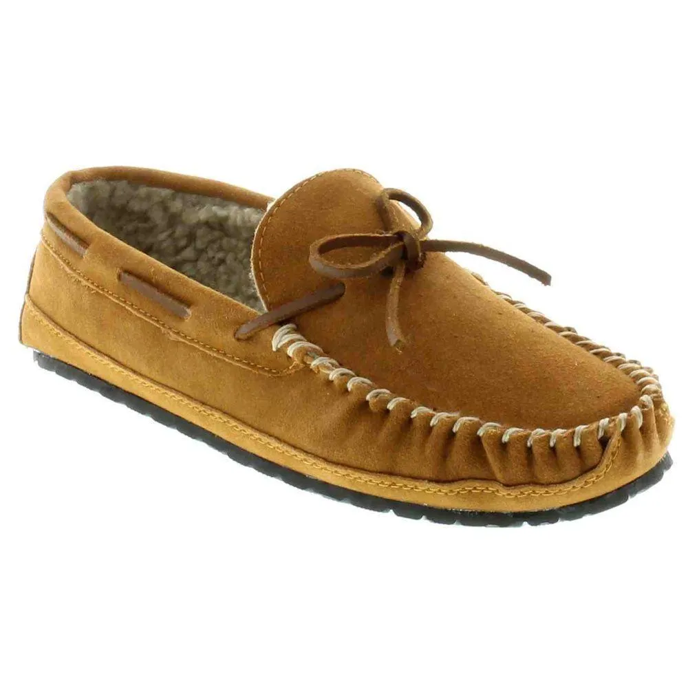 Minnetonka Pantoufle pour Homme 4154 Casey en Daim Beige