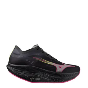 Chaussures de course Mizano Unisex Wave Rebellion Pro 2 en Noir/Argent/Rose/Tetra AW24