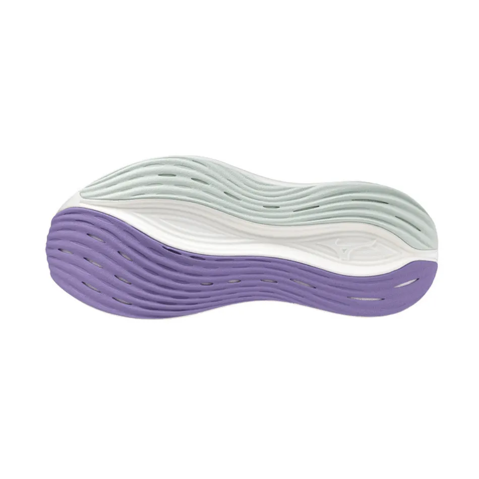 Chaussures de course Mizuno Women's Neo Zen en Teinte de menthe/Encre indienne/Violet Paisley SS25