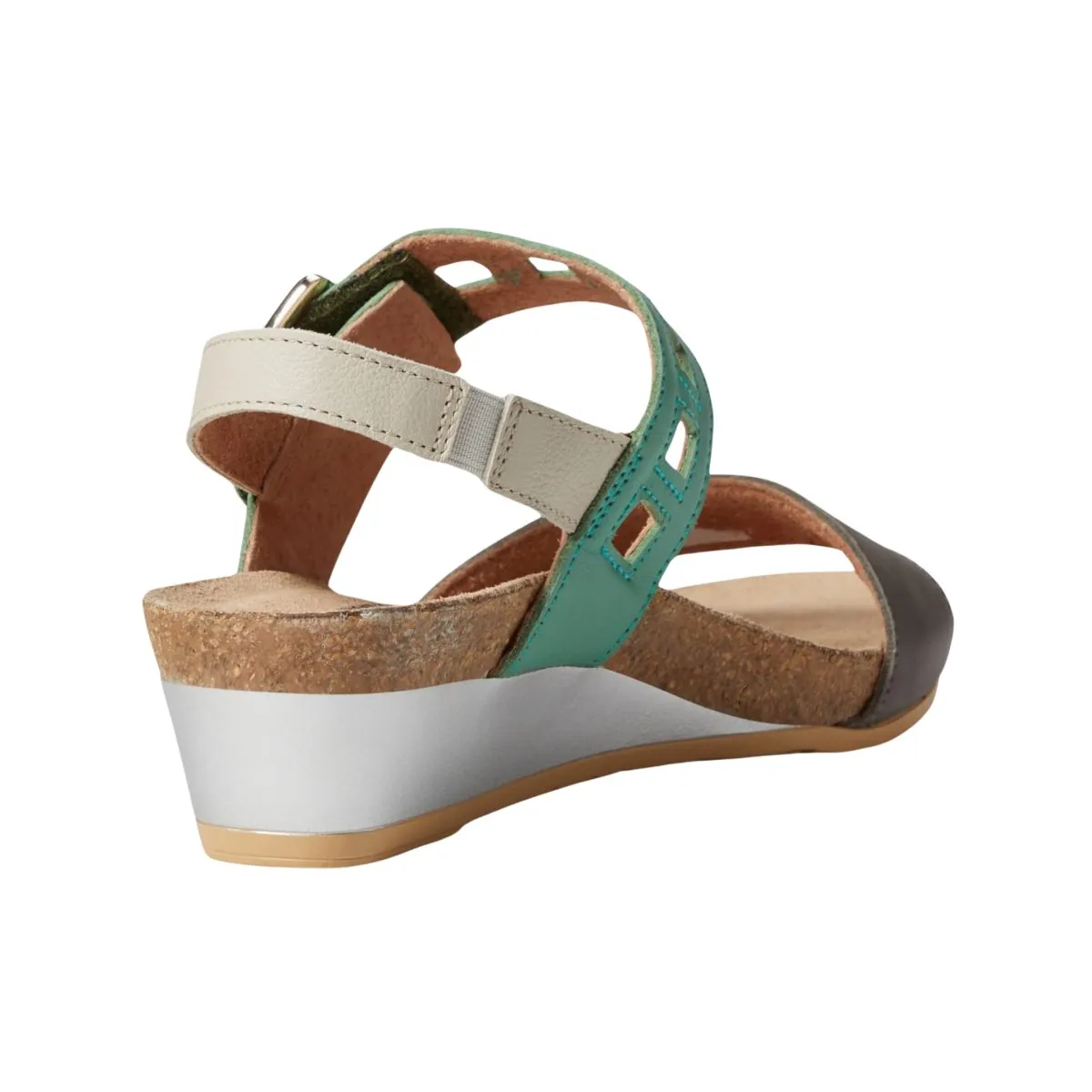 Naot Women's Dynasty Gris Brumeux/Jade Doux/Ivoire Doux