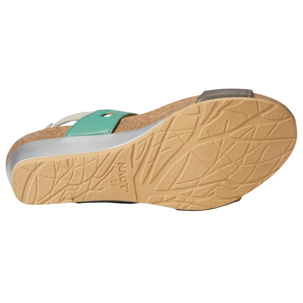 Naot Women's Dynasty Gris Brumeux/Jade Doux/Ivoire Doux