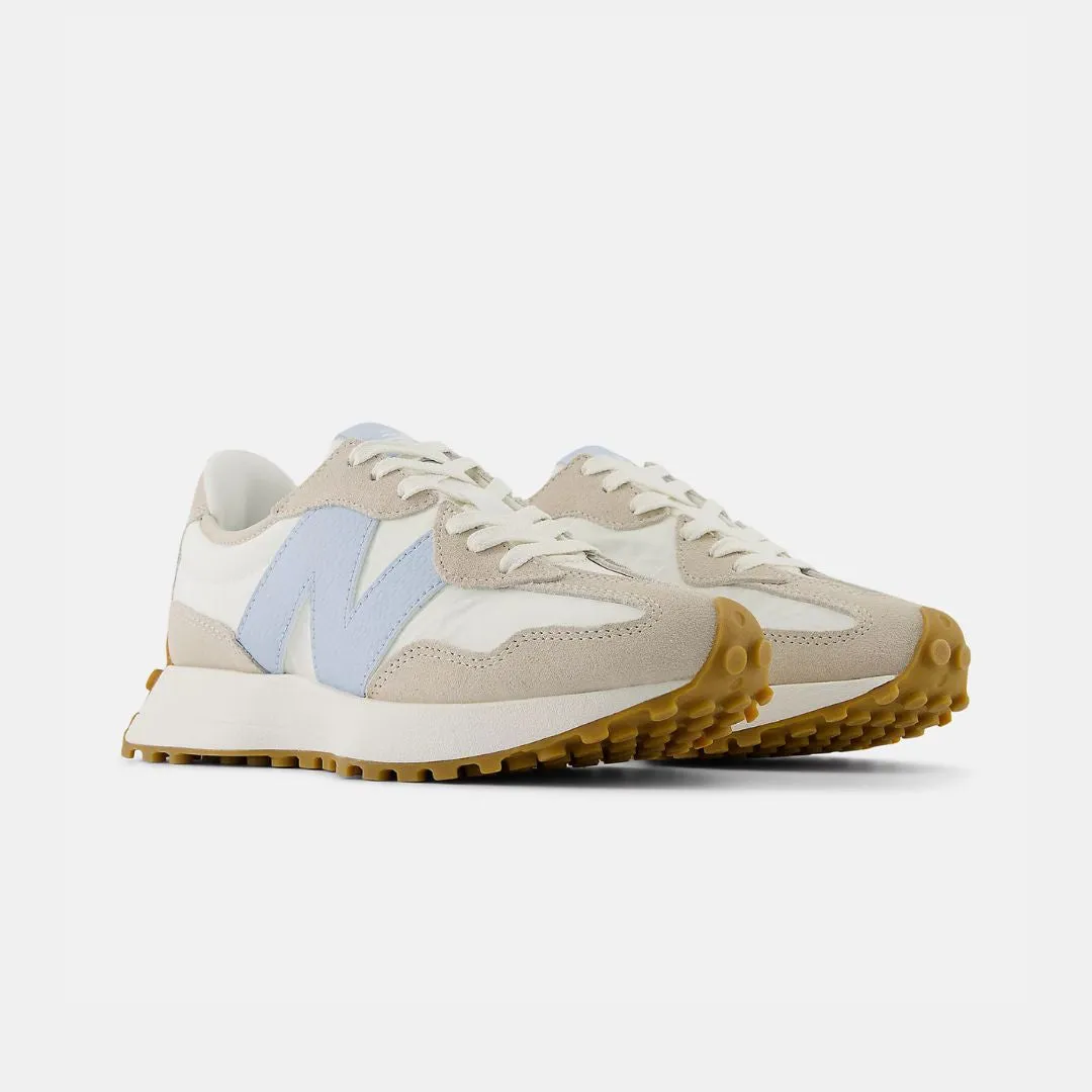 New Balance 327 Loup gris, Sel marin et Bleu chrome clair