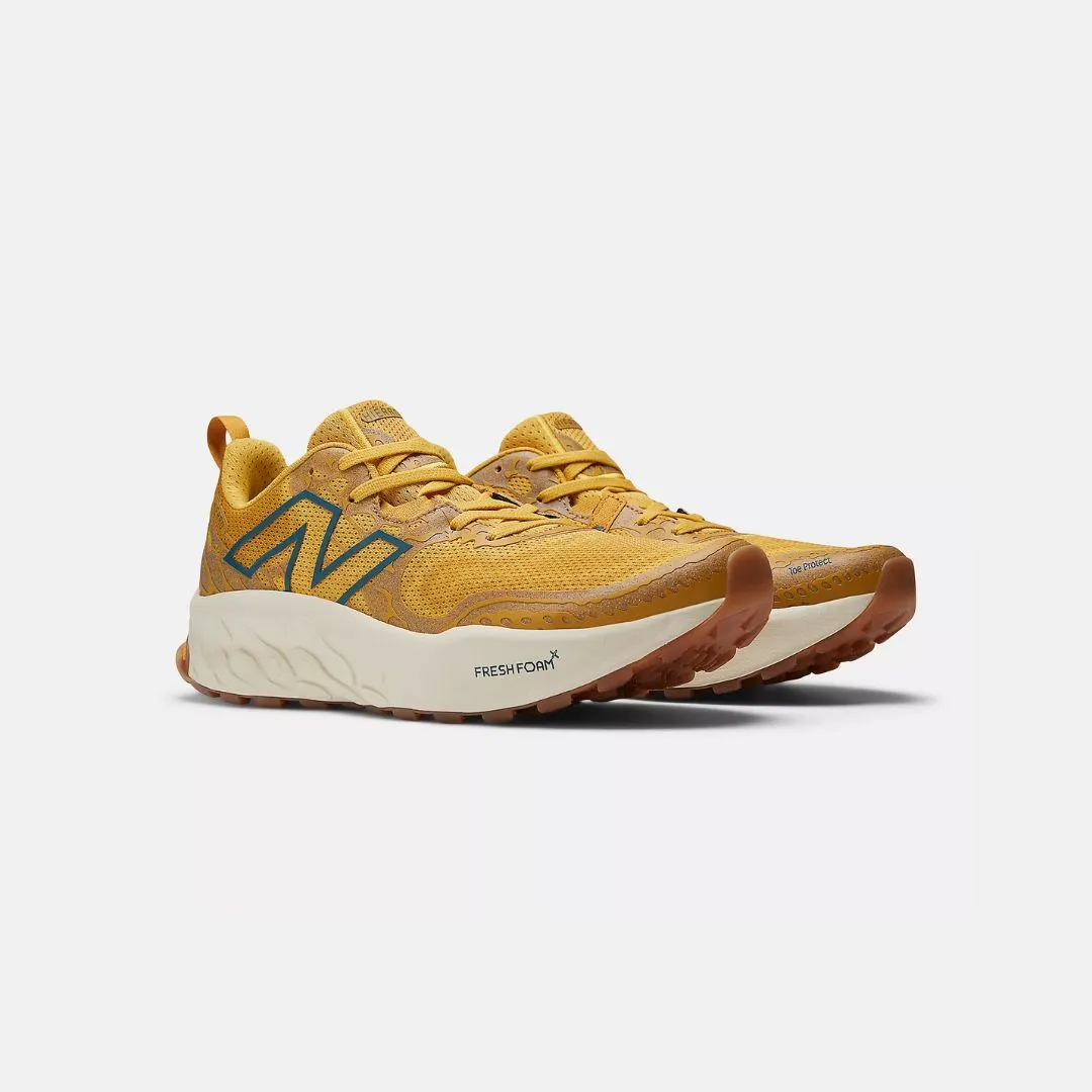 New Balance Fresh Foam X Hierro v8 Caramel Gingembre Citron Bleu Profond