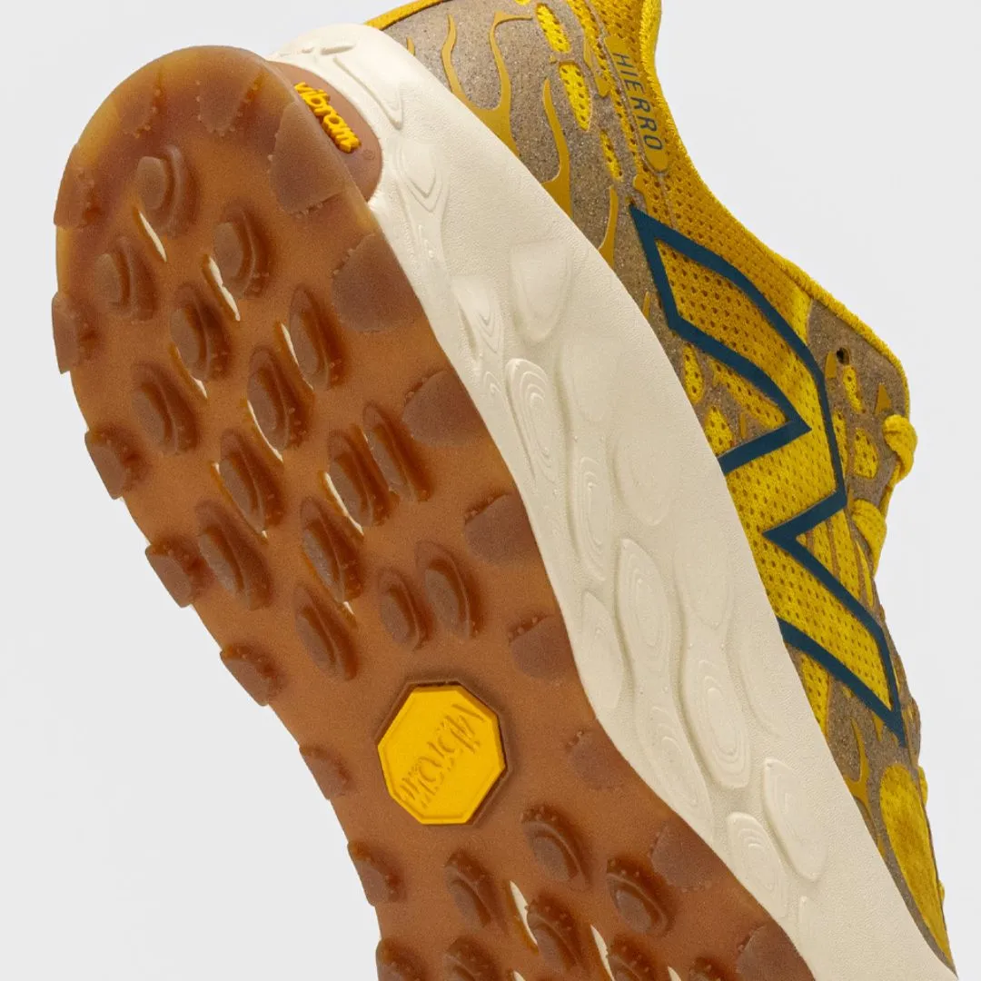 New Balance Fresh Foam X Hierro v8 Caramel Gingembre Citron Bleu Profond