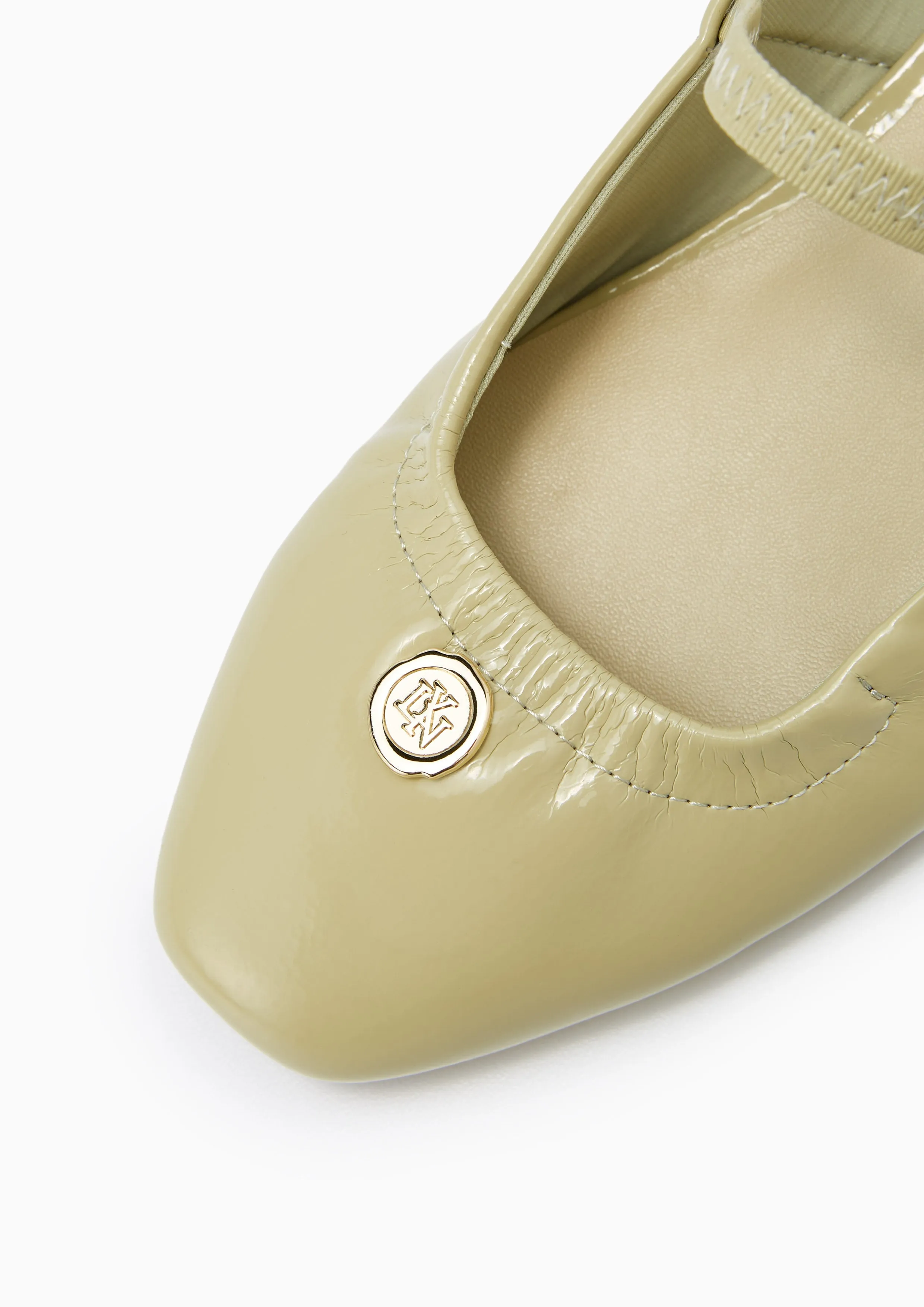 Escarpins plats Norm vert clair