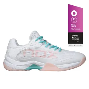 Chaussures de padel pour femmes Nox AT10 LUXE BLANCHE/POTPOURRI