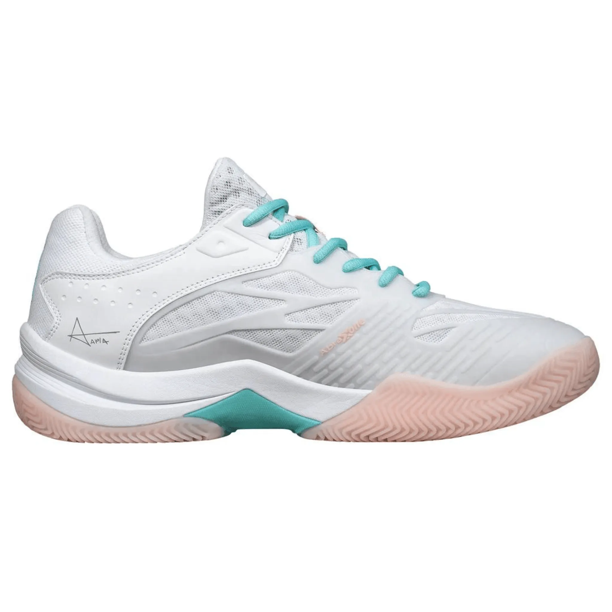 Chaussures de padel pour femmes Nox AT10 LUXE BLANCHE/POTPOURRI