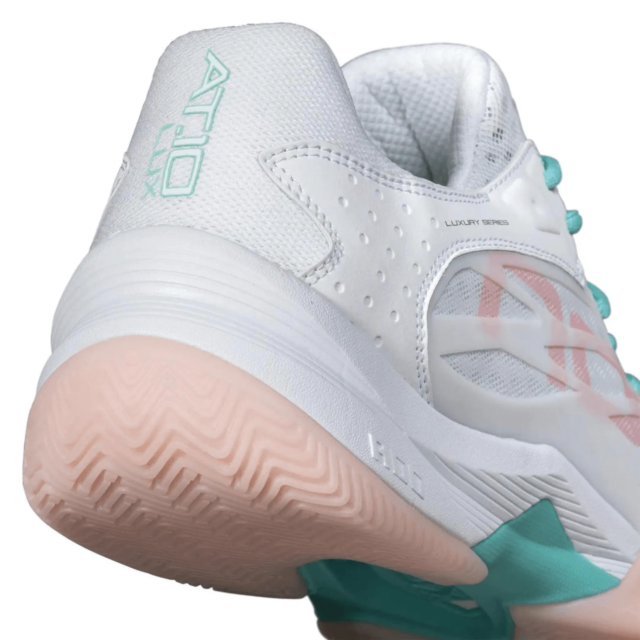 Chaussures de padel pour femmes Nox AT10 LUXE BLANCHE/POTPOURRI