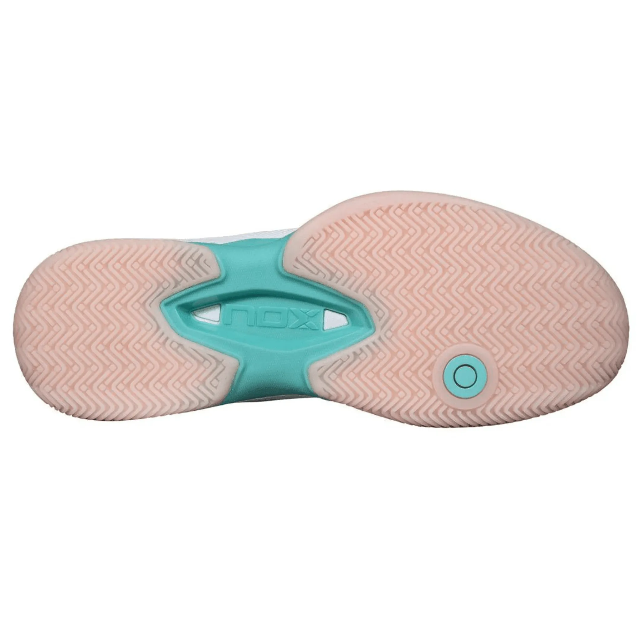 Chaussures de padel pour femmes Nox AT10 LUXE BLANCHE/POTPOURRI