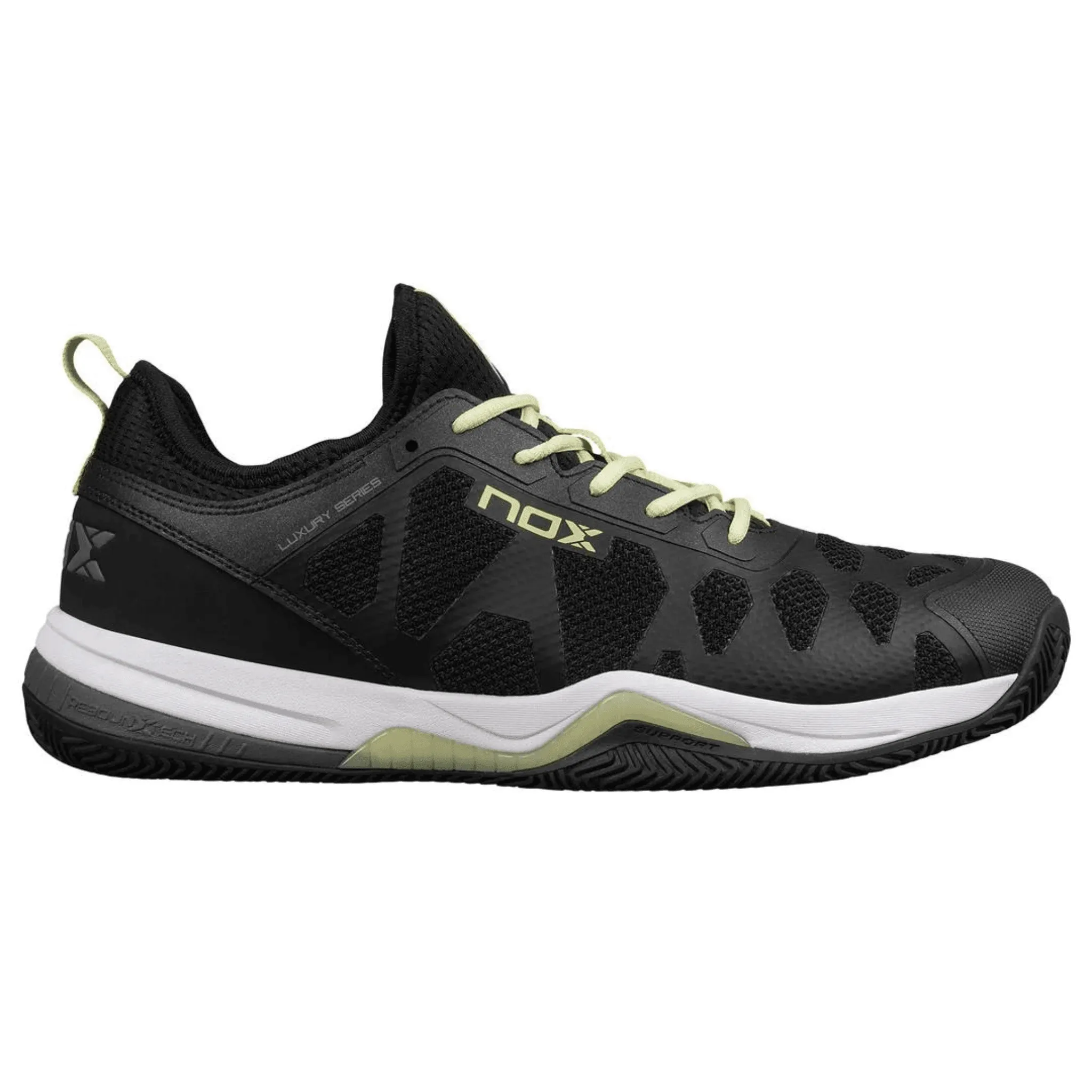 Chaussures de padel Nox NERBO Noir/Vert lime clair
