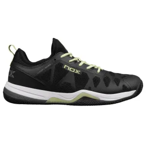 Chaussures de padel Nox NERBO Noir/Vert lime clair
