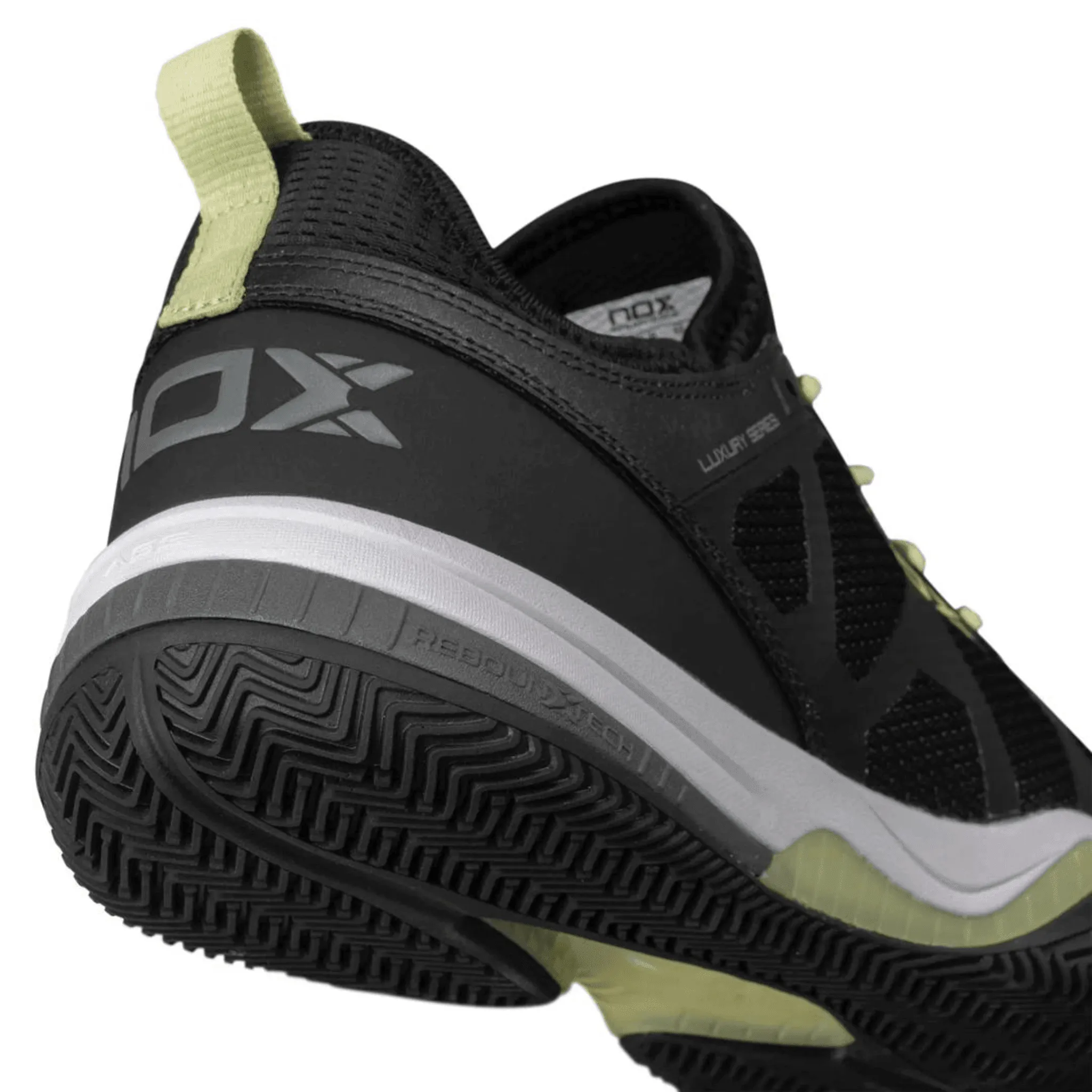 Chaussures de padel Nox NERBO Noir/Vert lime clair