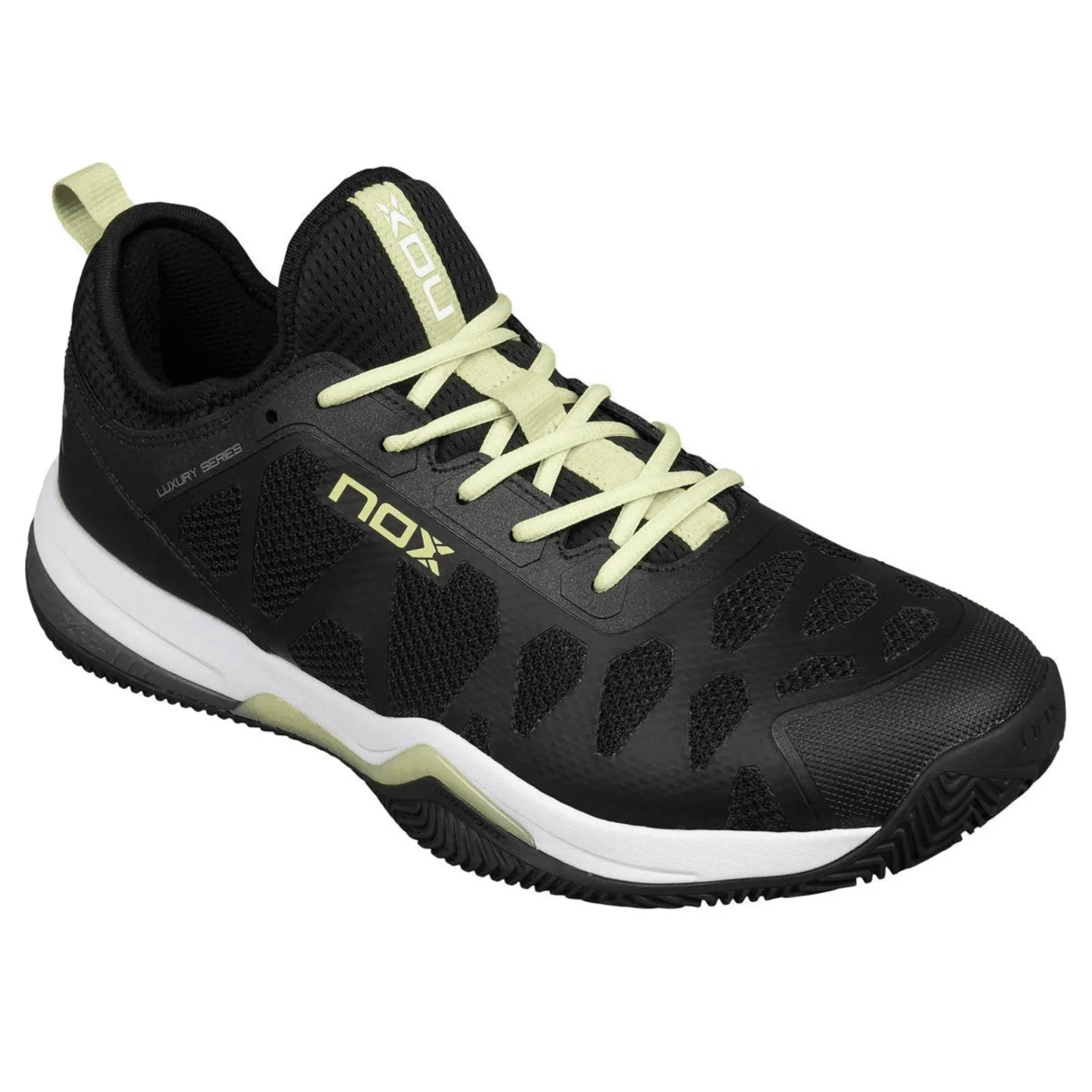 Chaussures de padel Nox NERBO Noir/Vert lime clair
