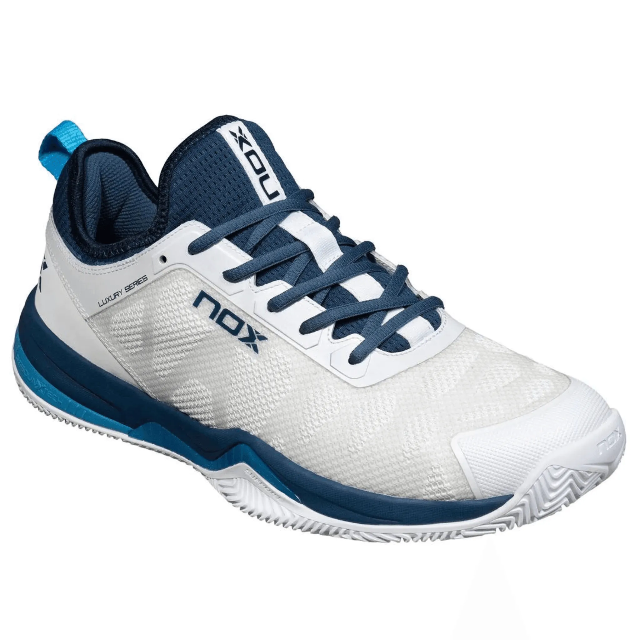 Chaussures de padel NOX NERBO BLANC/BLEU SUÉDOIS