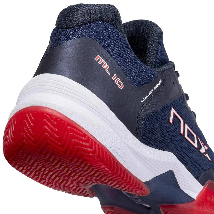 Chaussures de Padel Nox ML10 HEXA Bleu Marine/Rouge