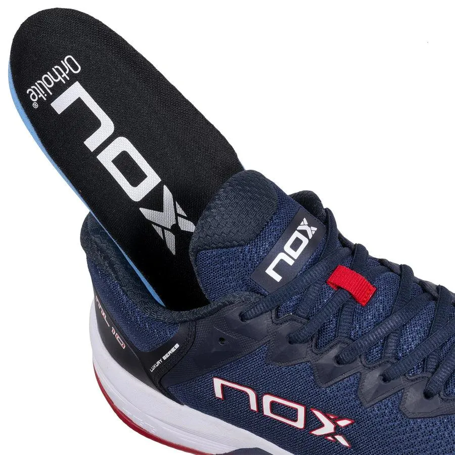 Chaussures de Padel Nox ML10 HEXA Bleu Marine/Rouge