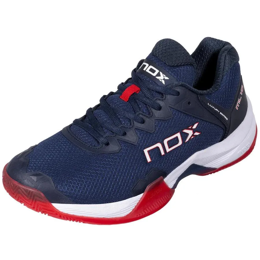 Chaussures de Padel Nox ML10 HEXA Bleu Marine/Rouge
