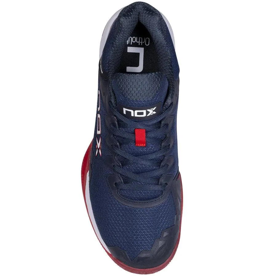 Chaussures de Padel Nox ML10 HEXA Bleu Marine/Rouge