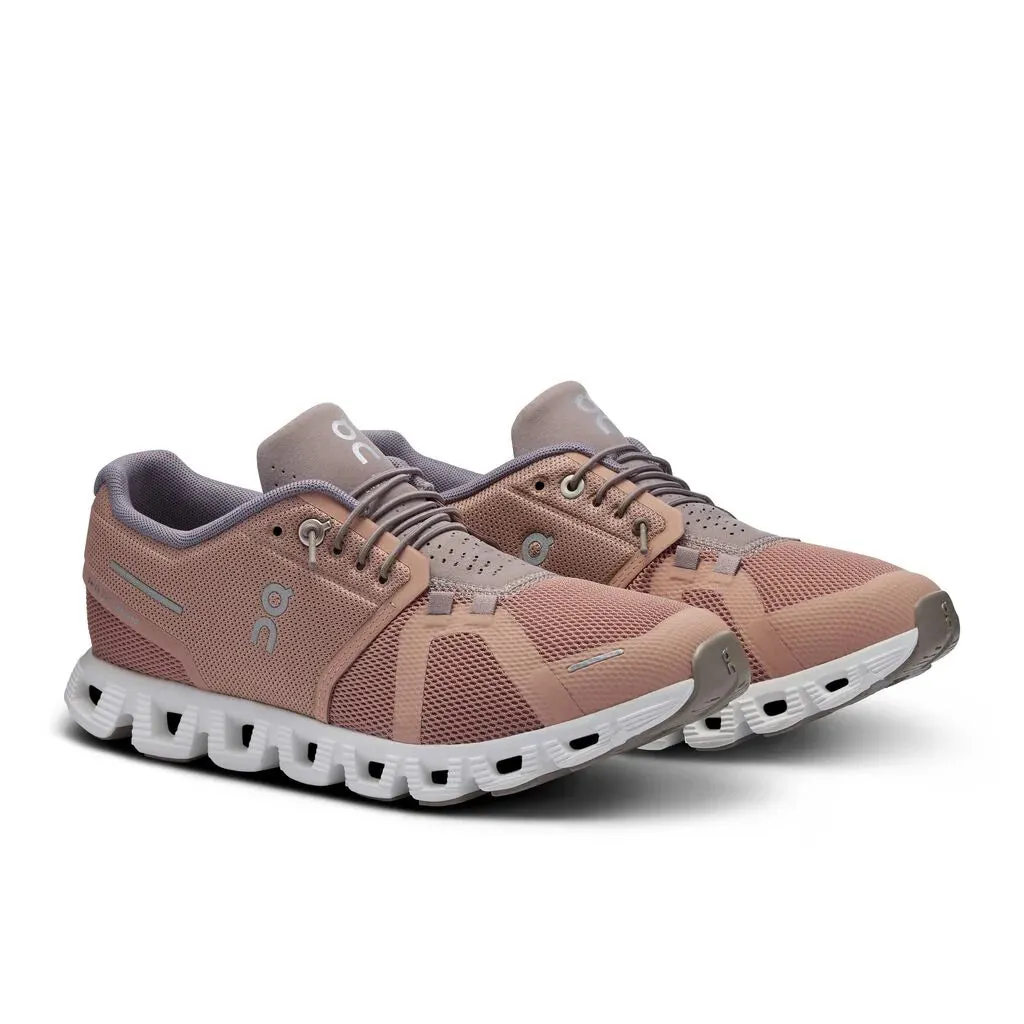 On Running Femme ON Cloud 5 Brun Rose/Brouillard