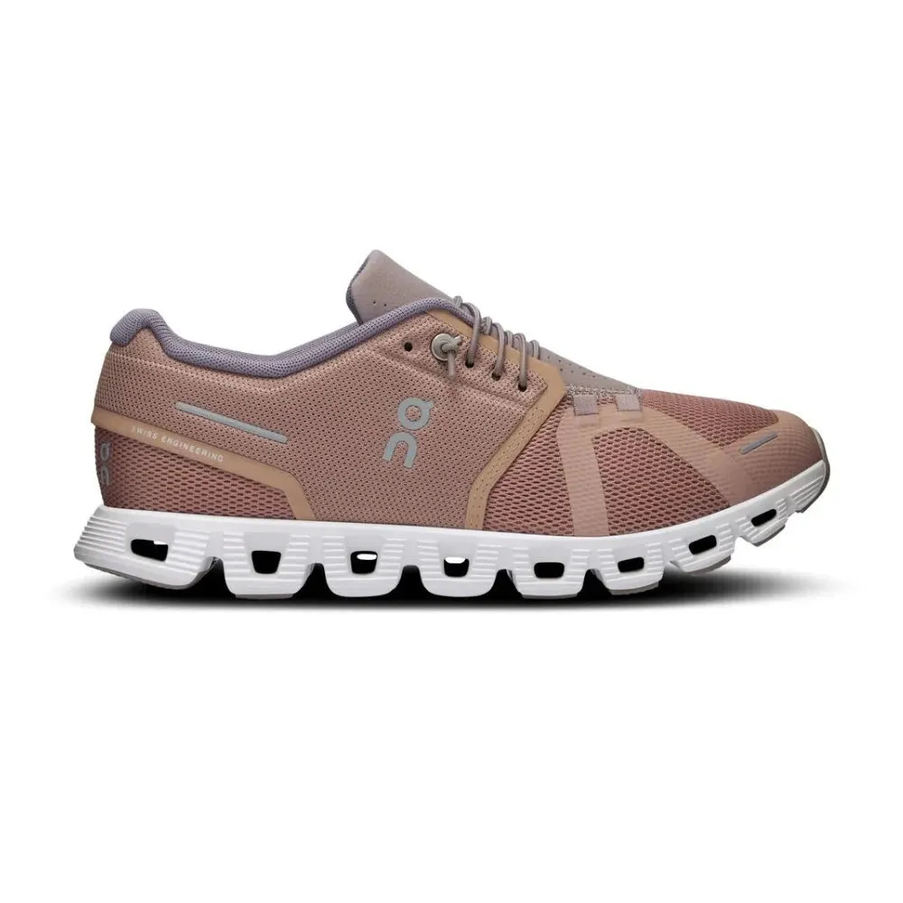 On Running Femme ON Cloud 5 Brun Rose/Brouillard