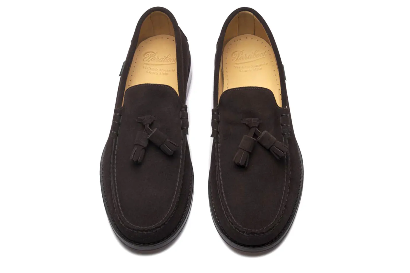 Paraboot Cornell pour Hommes / Cuir Velours Café