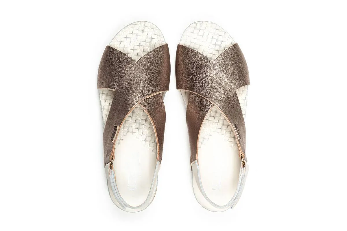 Pikolinos Femmes Mahon Stone Cuir Métallisé